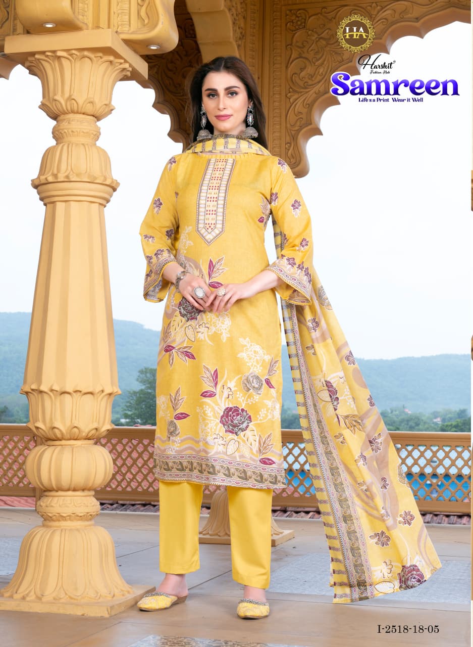 Samreen Harshit Fashion Cambric Karachi Salwar Suits Exporter India
