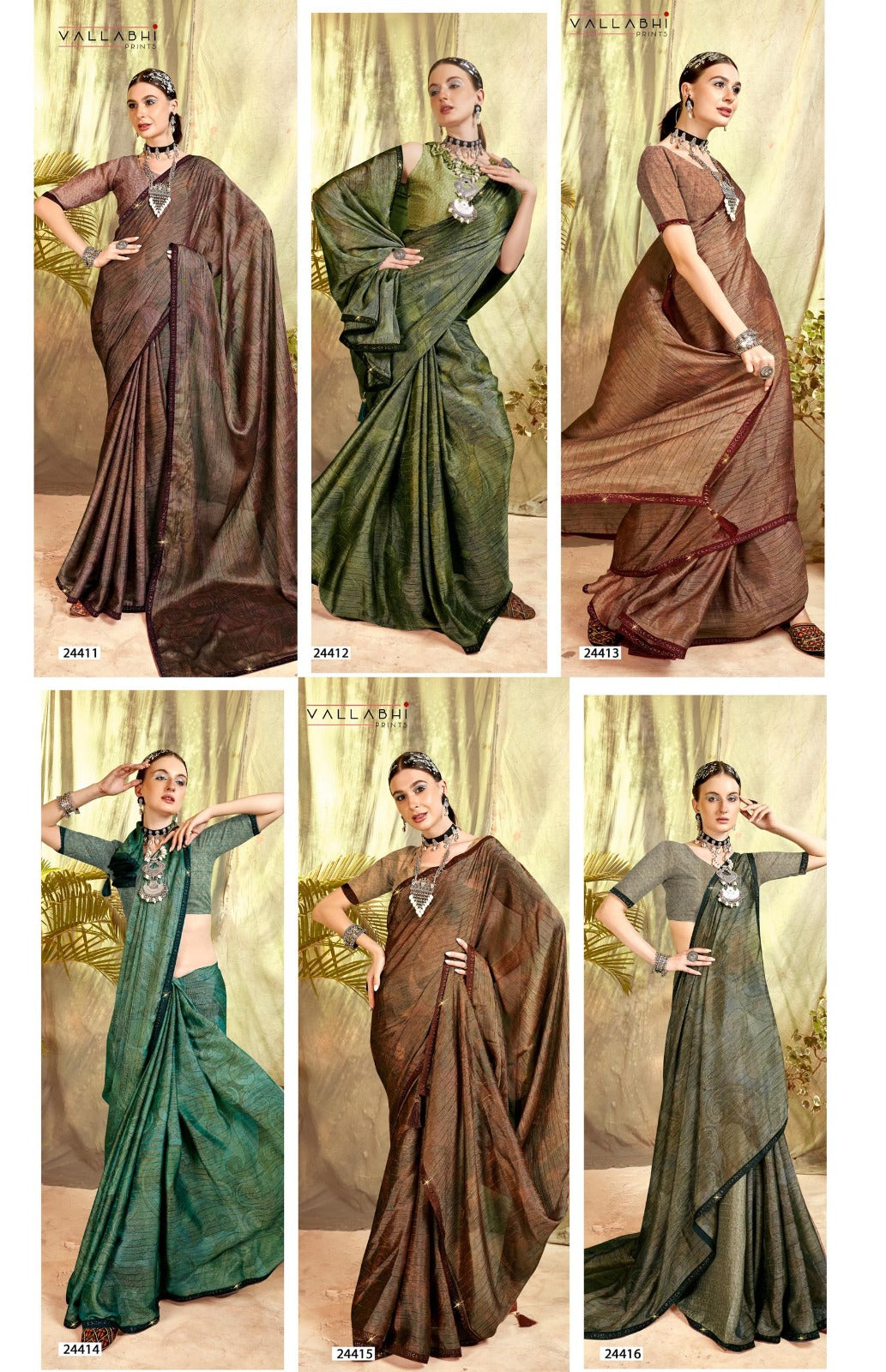 Samreen Vallabhi Prints Brasso Sarees Exporter