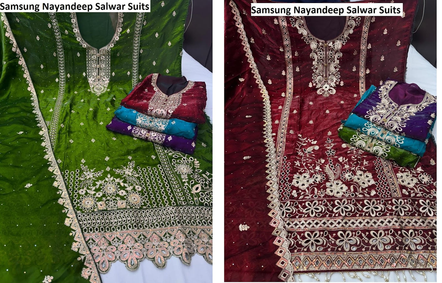 Samsung Nayandeep Satin Salwar Suits Wholesaler India