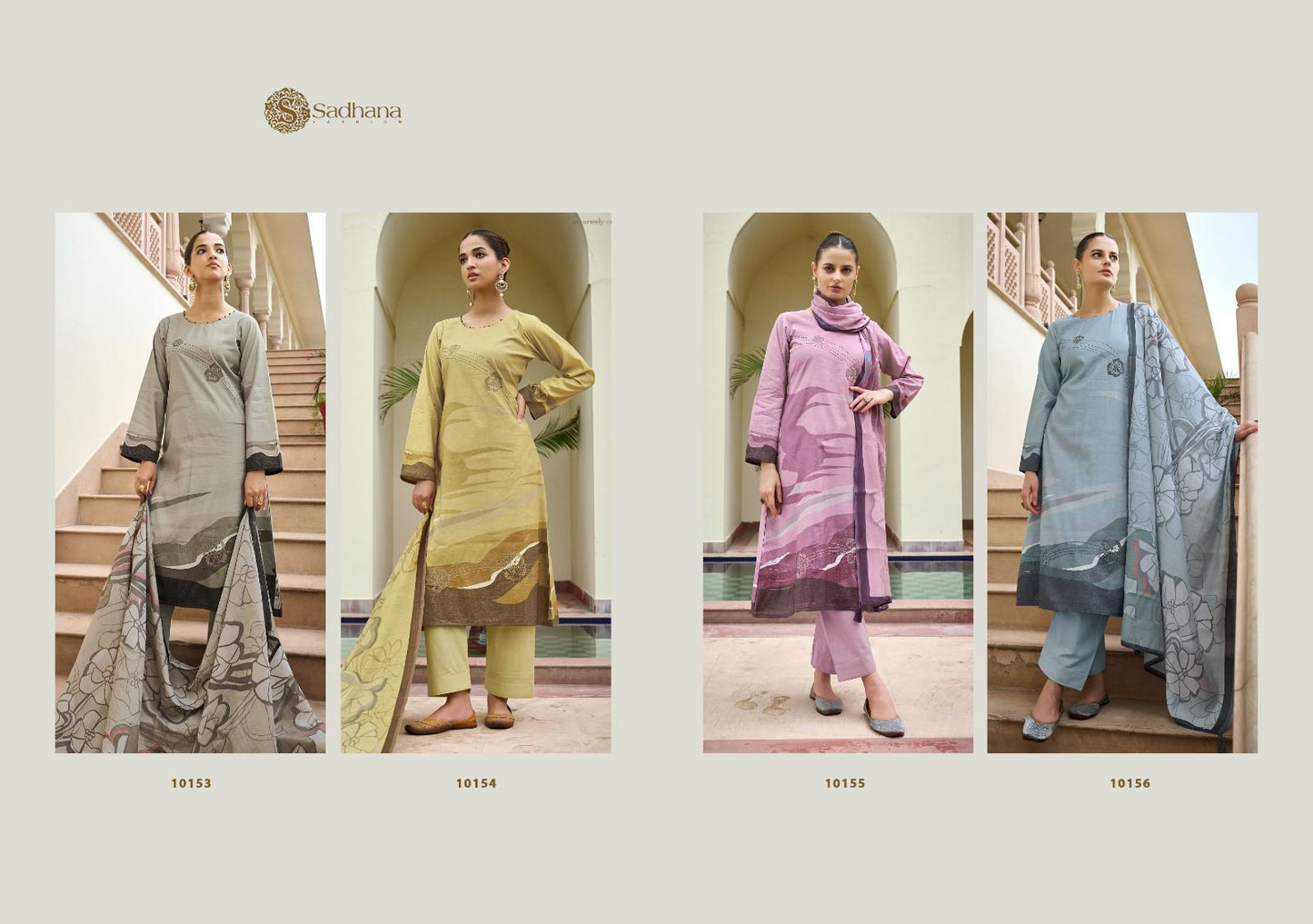 Samyukta Sadhana Pure Muslin Pant Style Suits Supplier Gujarat
