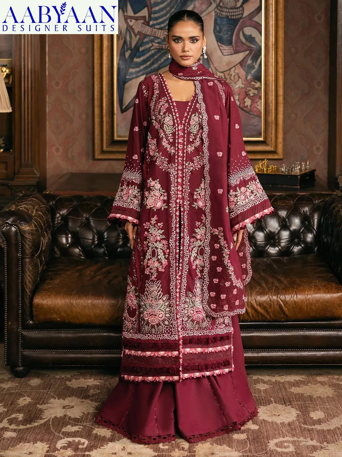 Sana Safina Vol 7 Luxury Cotton Collection Aabyaan Karachi Salwar Suits Supplier Gujarat