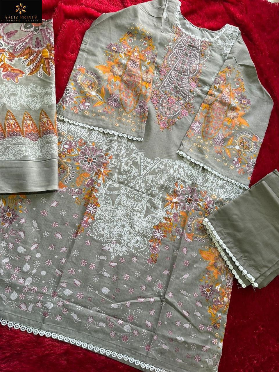 Sana Safinaz Vol 1 Aaliz Prints Mix Cotton Karachi Salwar Suits Manufacturer