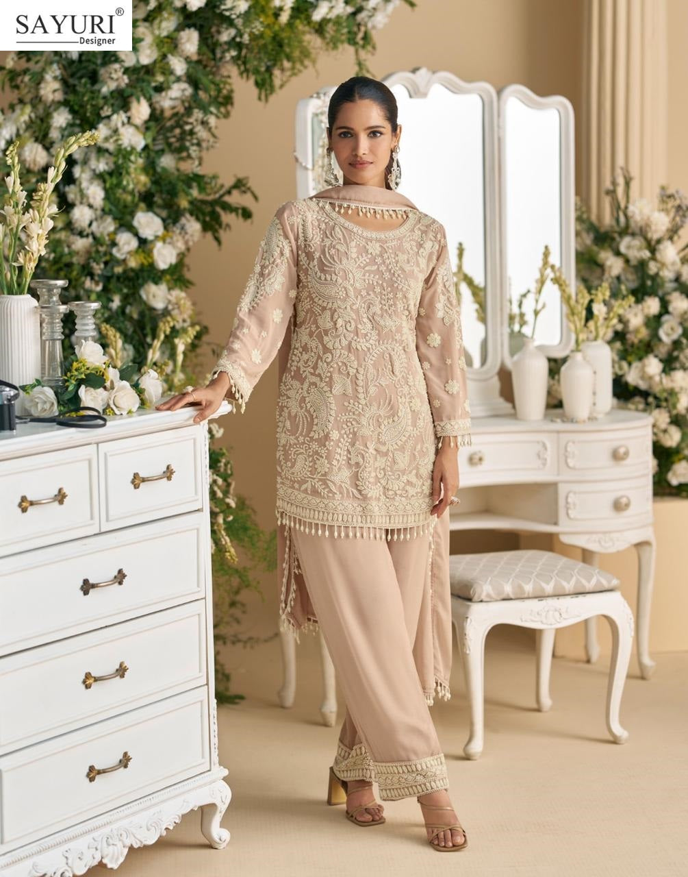 Sana Sayuri Georgette Readymade Suits Wholesale