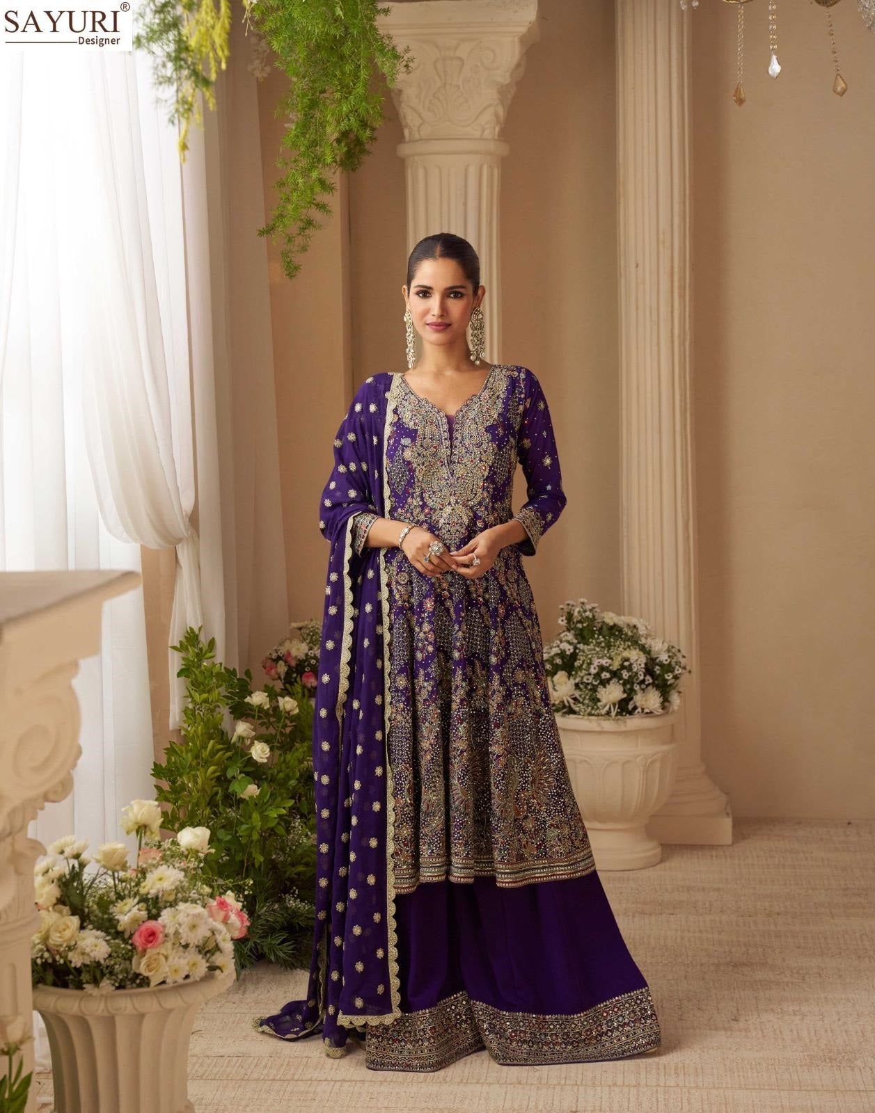 Sandhya Sayuri Georgette Readymade Suits Supplier Gujarat