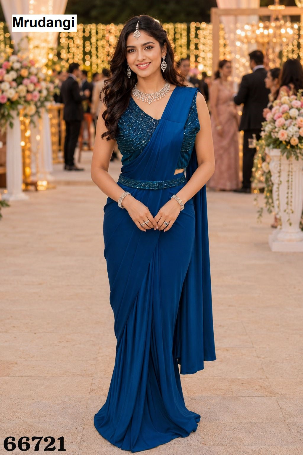 Sangat Mrudangi Lycra Ready To Wear Saree Exporter Ahmedabad