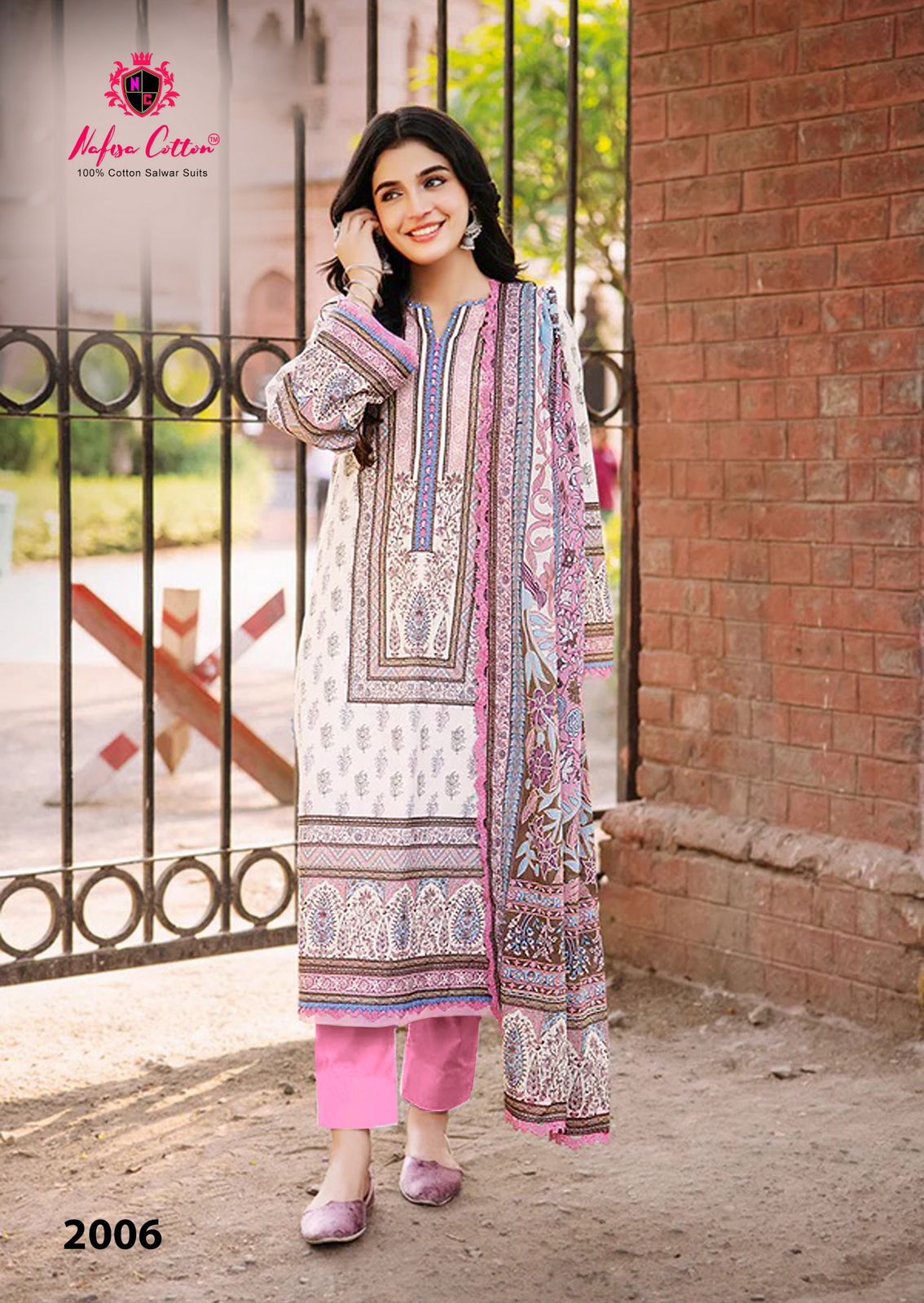 Saniya Vol 2 Nafisa Cotton Karachi Salwar Suits Wholesale Price