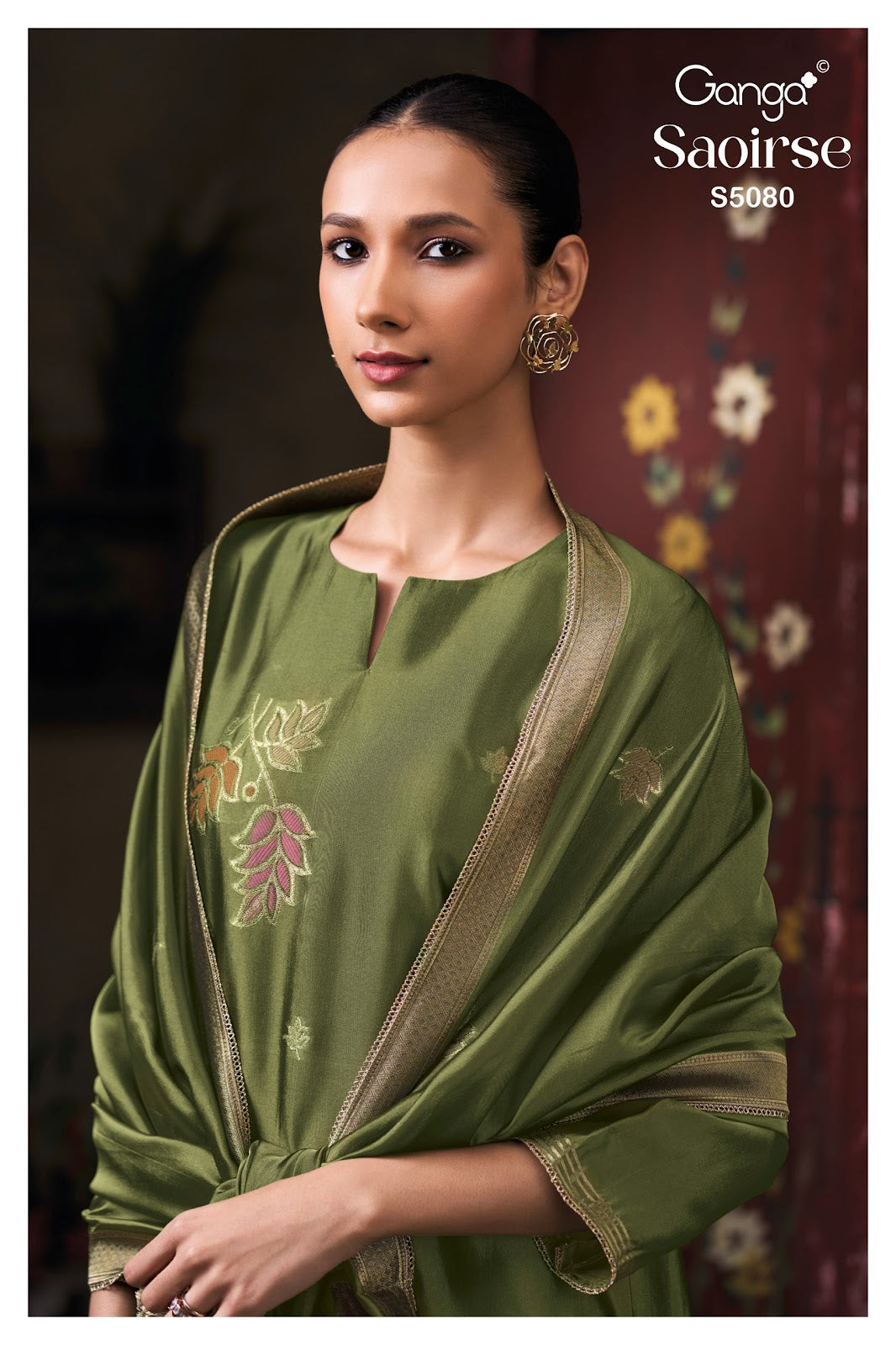 Saoirse S5080 Ganga Woven Silk Pant Style Suits Manufacturer
