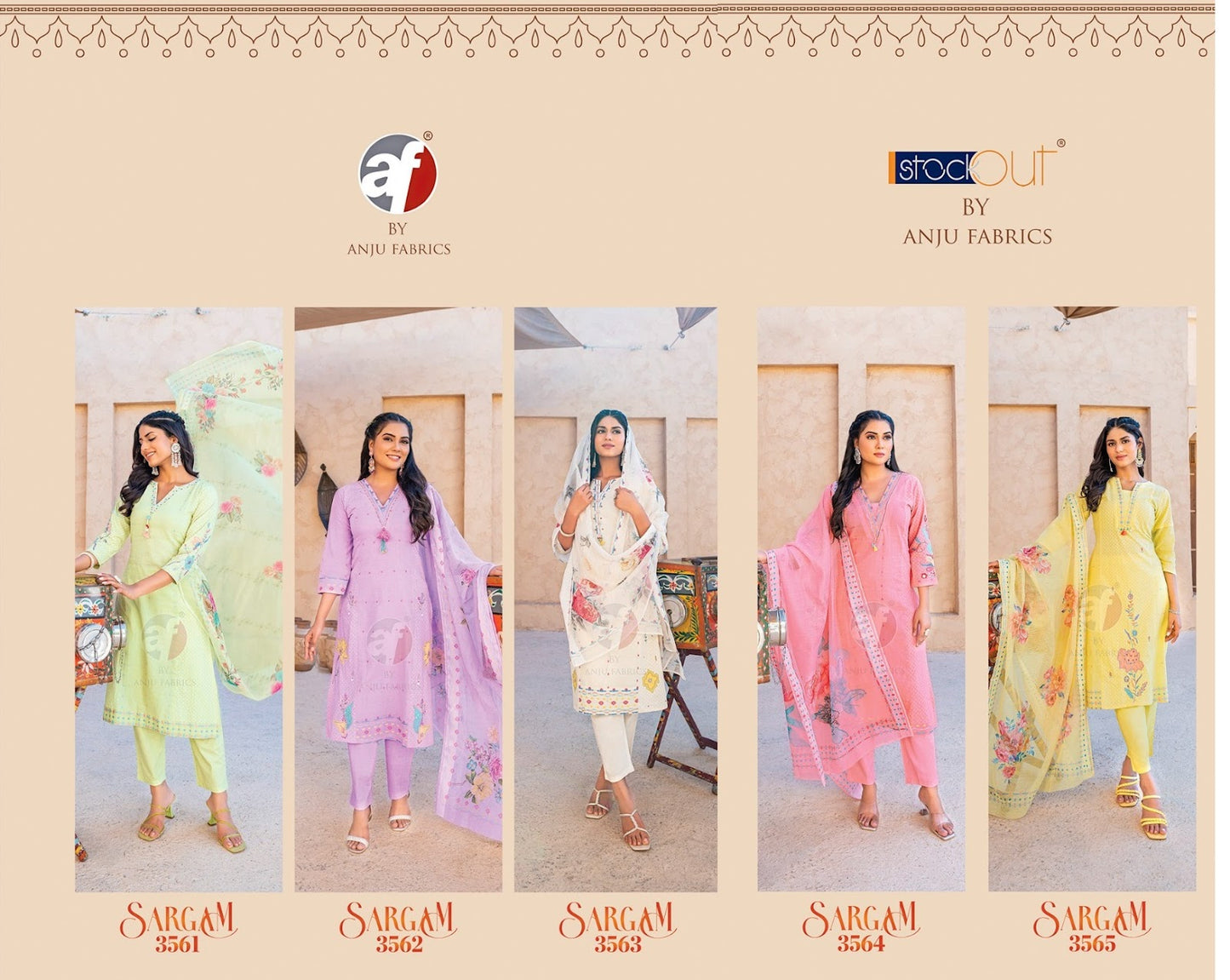 Sargam Af Cotton Readymade Pant Style Suits
