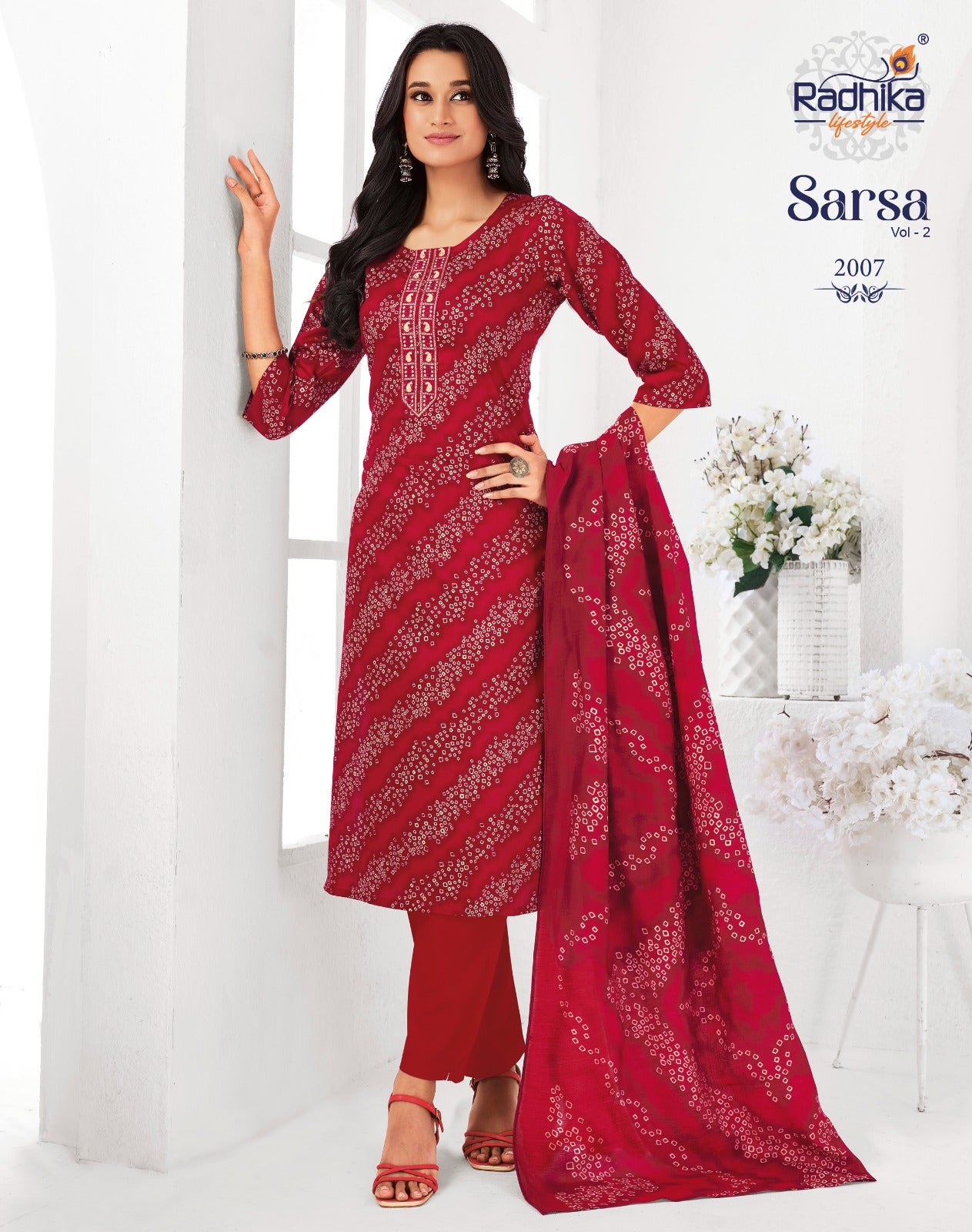 Sarsa Vol 2 Radhika Lifestyle Readymade Pant Style Suits Supplier India
