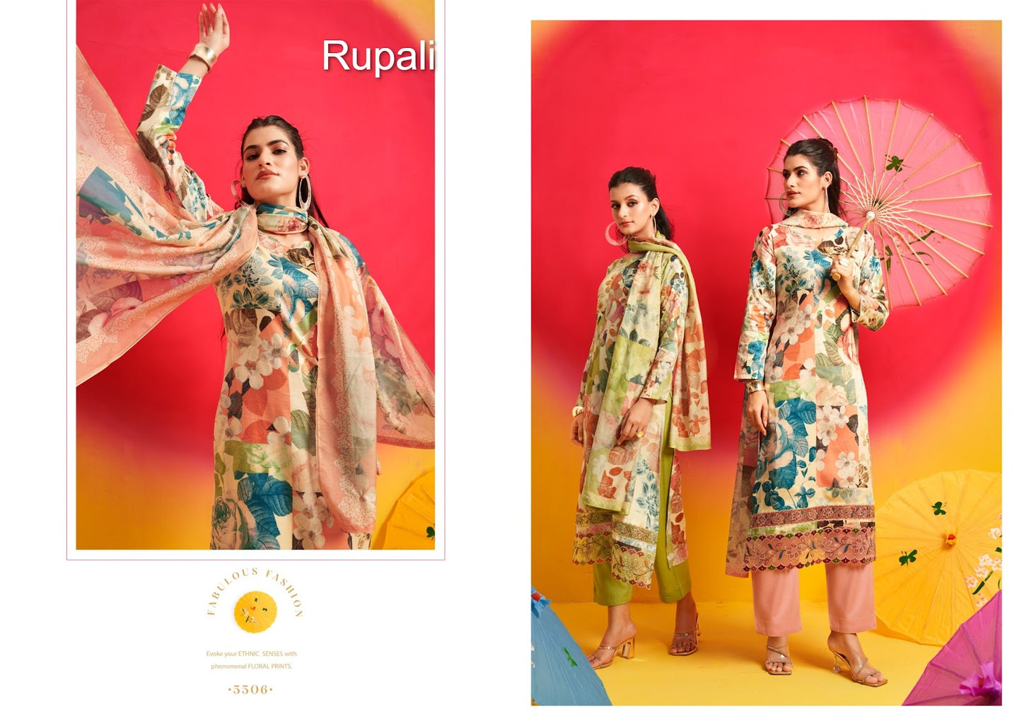 Satrangi Rupali Jaam Satin Pant Style Suits Wholesaler Gujarat