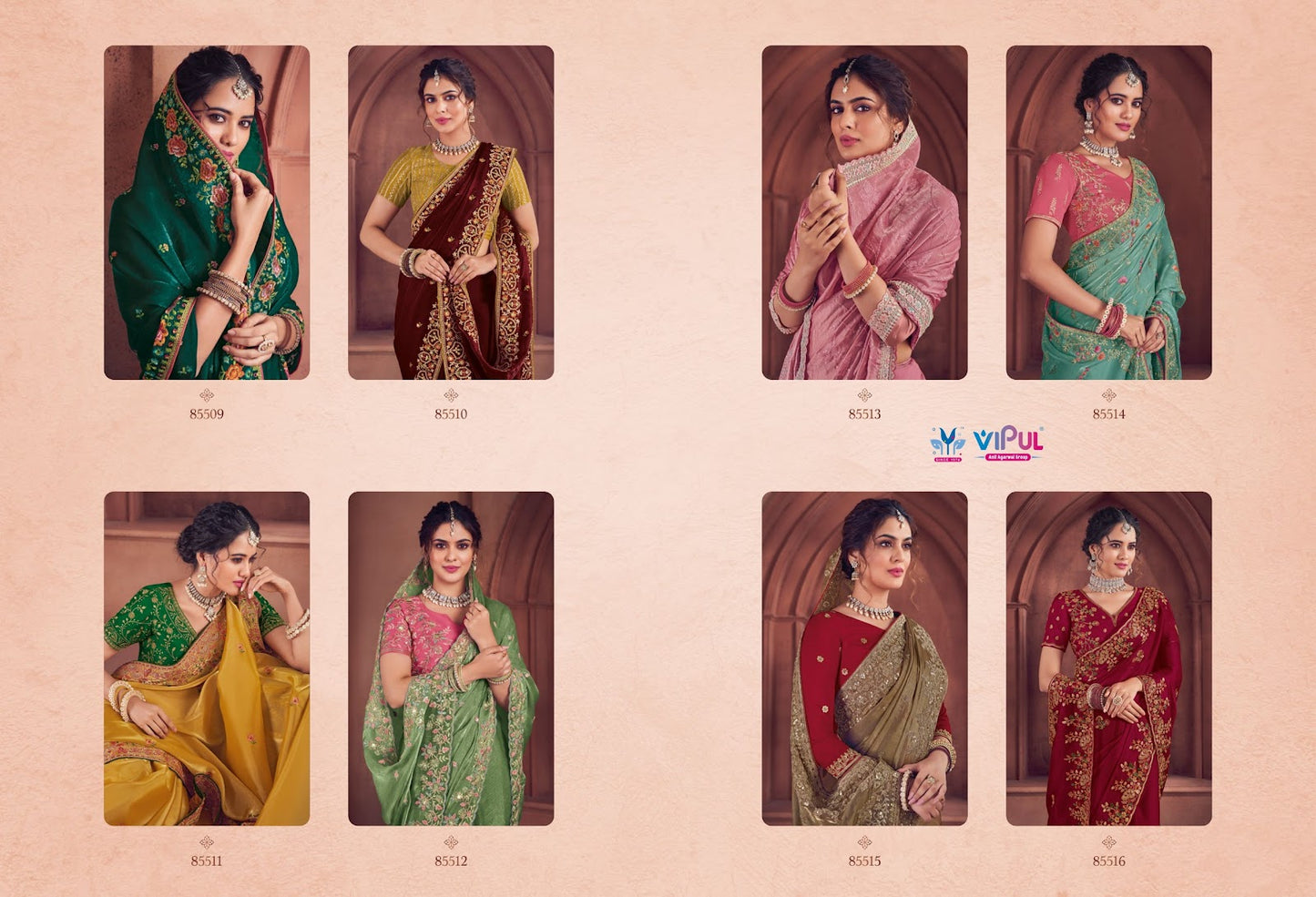 Saubhagyashree Vipul Organza Sarees Manufacturer