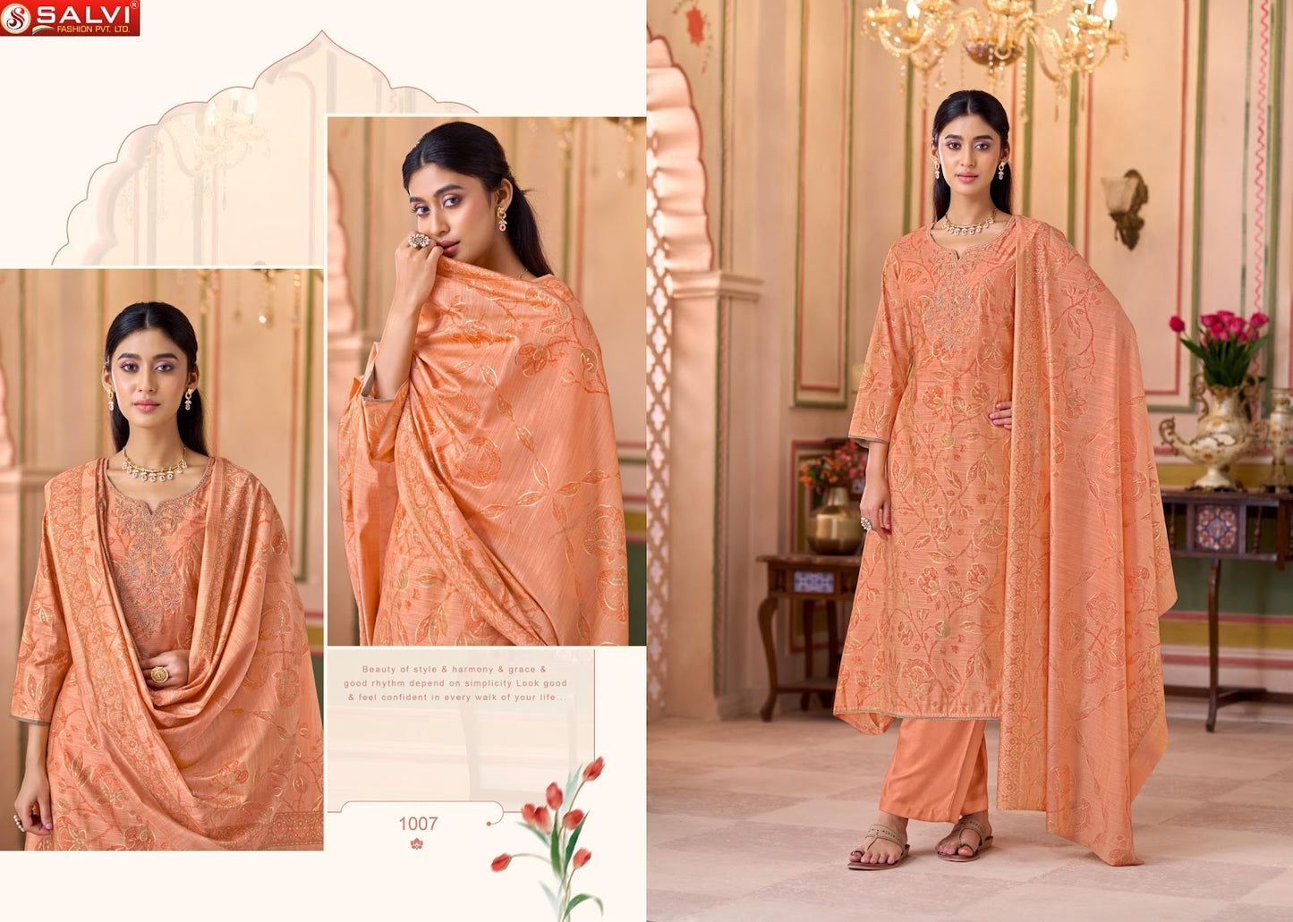 Saumya Silk Salvi Fashion Modal Pant Style Suits Manufacturer