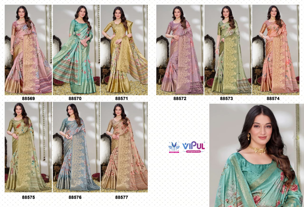 Sawali Vipul Soft Silk Sarees Exporter India