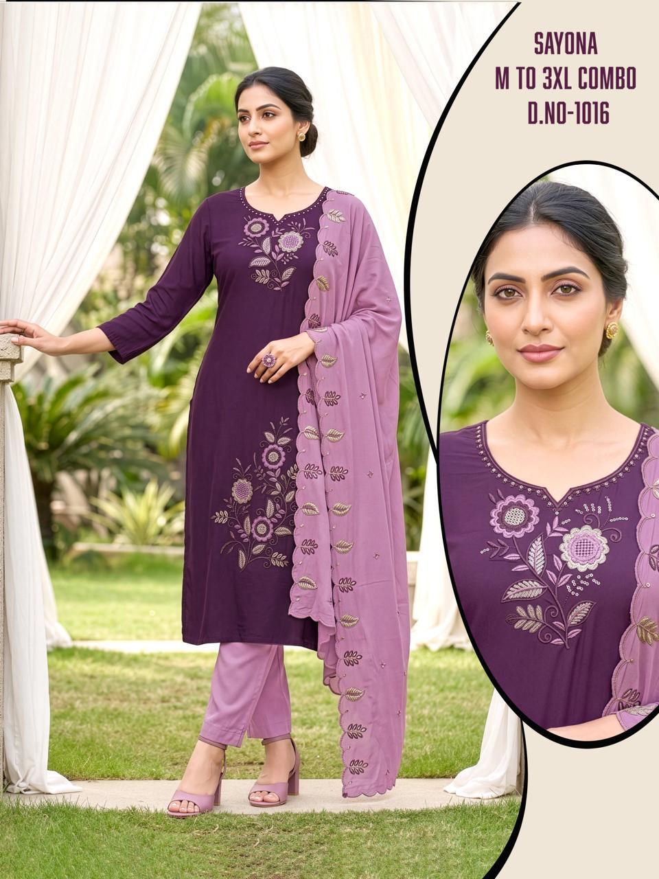 Sayona Vkh Roman Silk Readymade Pant Style Suits Wholesaler Gujarat