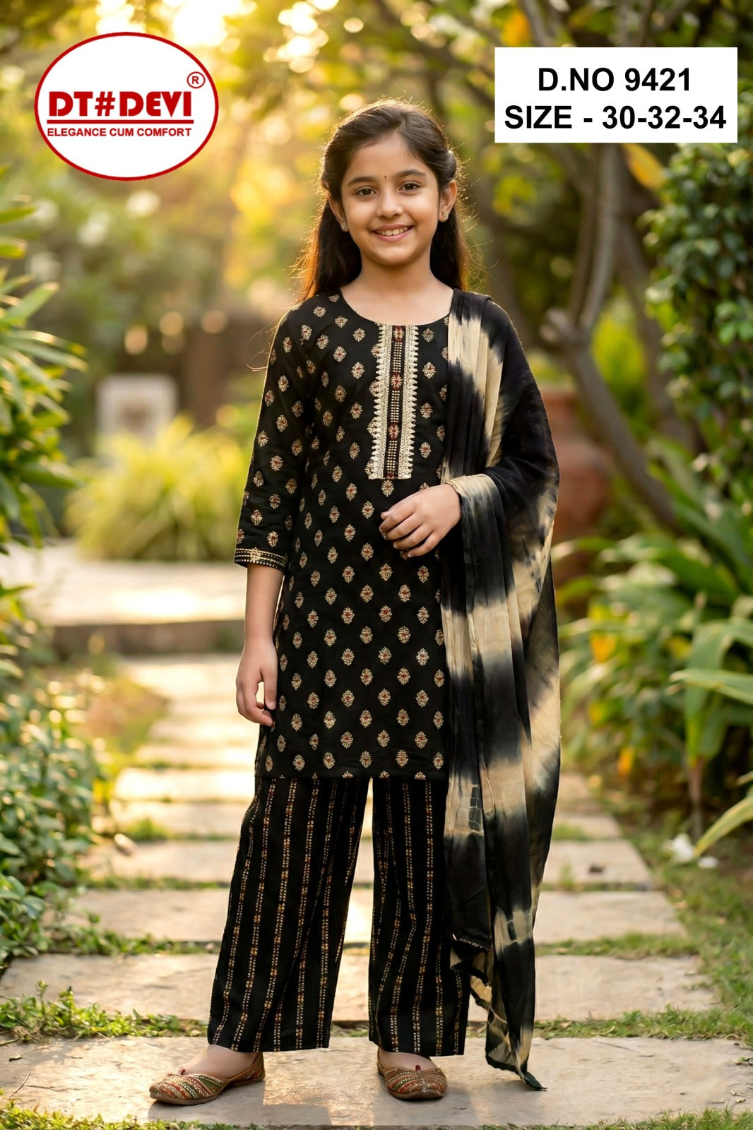 Sayonee 5 Dn 9421 Dt Devi Rayon Girls Readymade Palazzo Suits Exporter