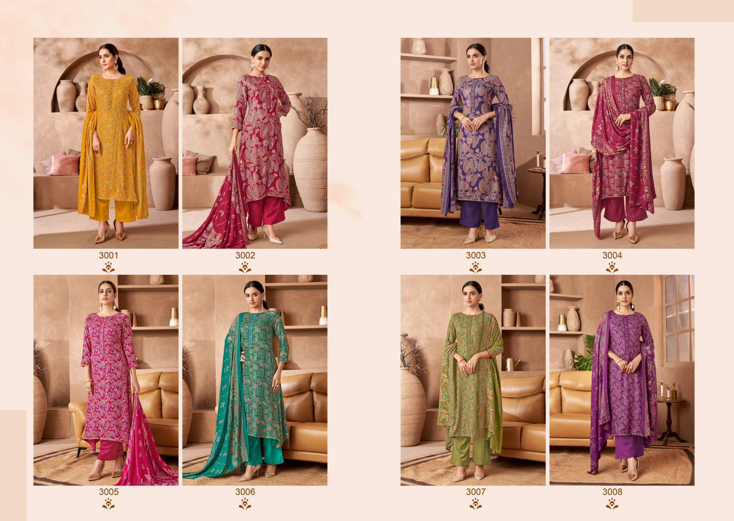 Sayuri Winter Vol 3 Salvi Fashion Pure Viscose Pashmina Suits Wholesaler India