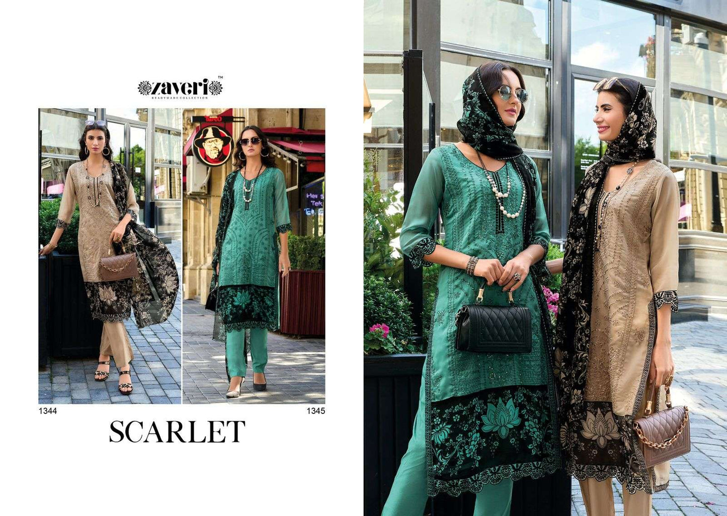 Scarlet Zaveri Soft Organza Pakistani Readymade Suits Manufacturer Gujarat