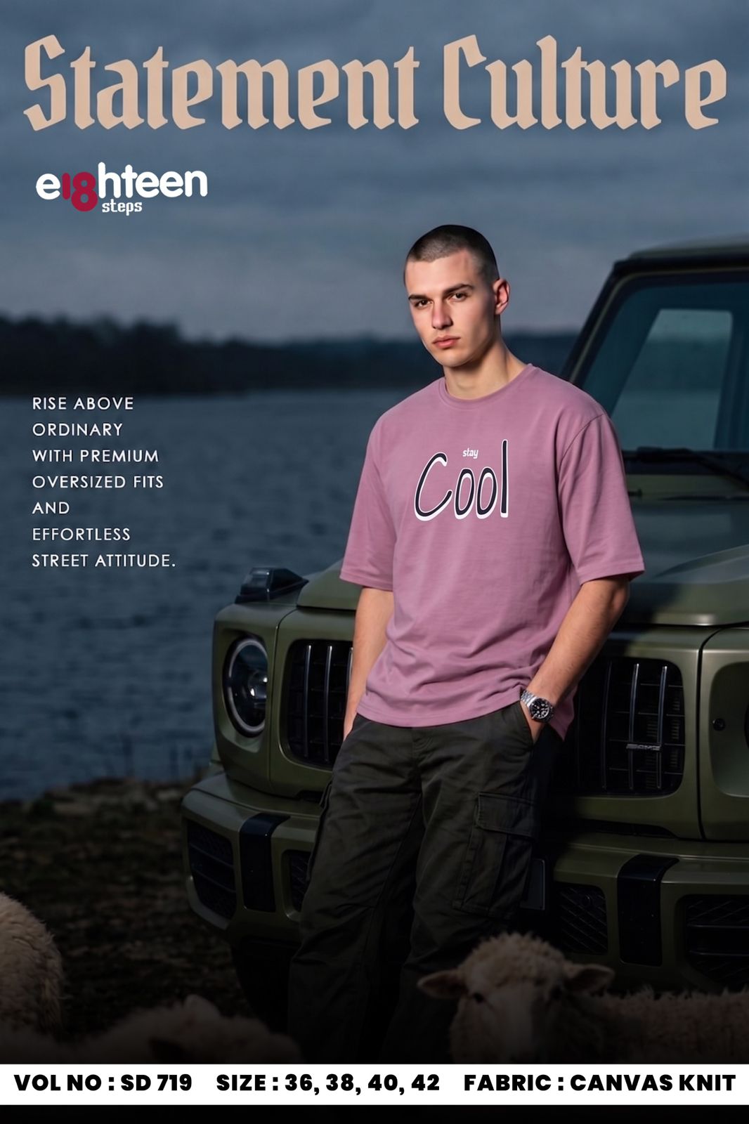 Sd 719 Oversized Eighteen Steps Knit Mens Tshirts Wholesaler Ahmedabad