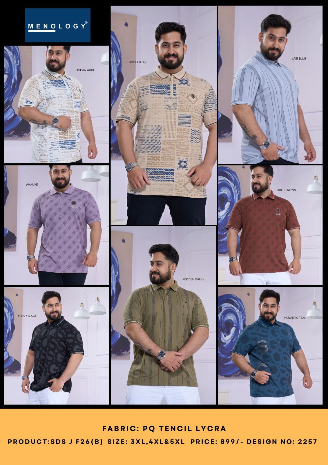 Sds J F26 B Menology Tencil Lycra Mens Tshirts Manufacturer