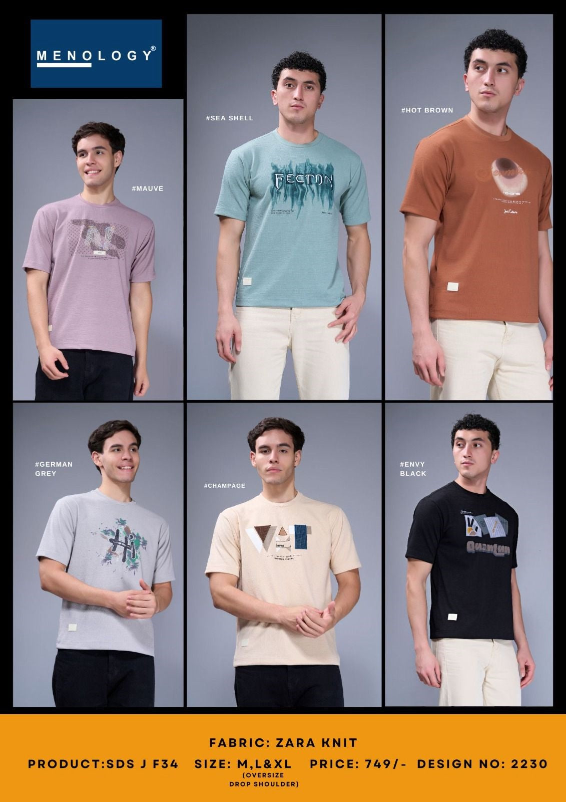 Sds J F 34 Menology Knit Mens Tshirts Wholesale Rate