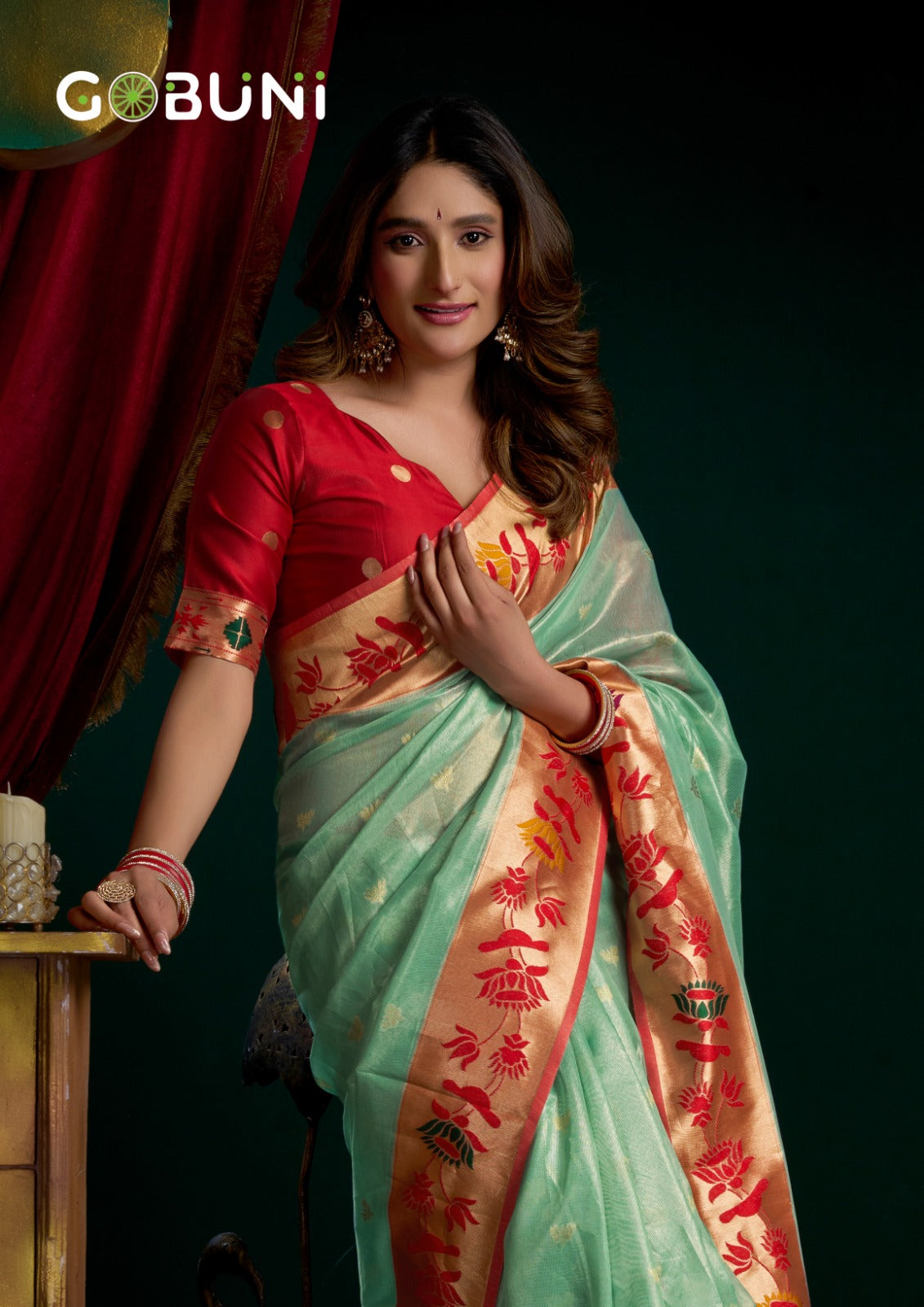 Seerat Gobuni Tissue Sarees Exporter India