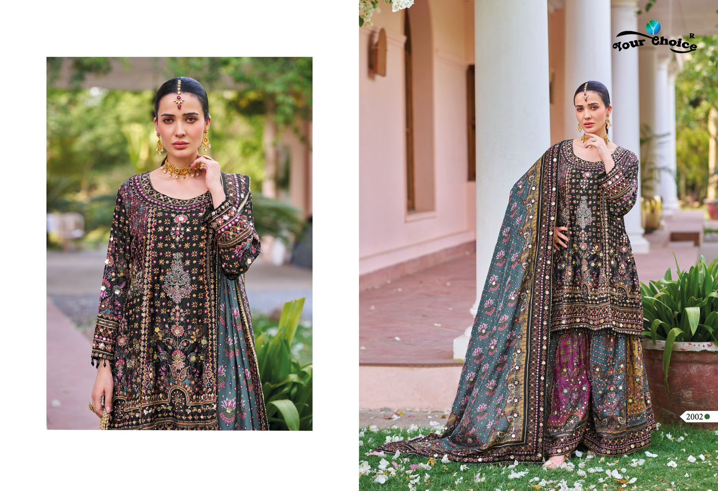 Seerat Vol 2 Your Choice Chinon Readymade Sharara Suits Wholesale Rate