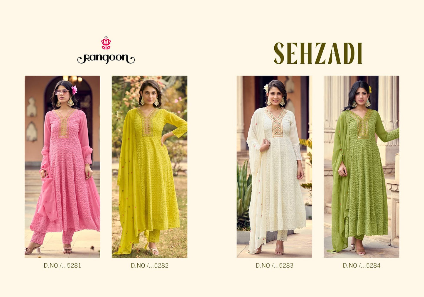 Sehzadi Rangoon Georgette Readymade Anarkali Suits Manufacturer India