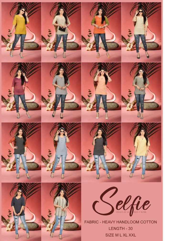 Selfie Chakri Fly Free Handloom Short Kurtis