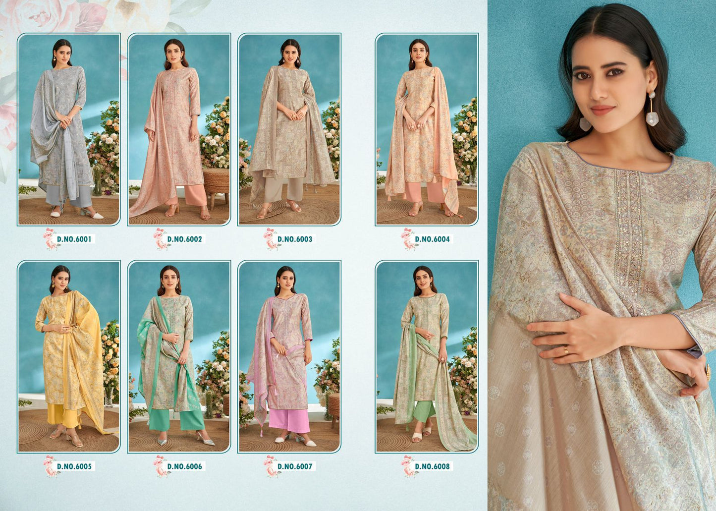 Selvina Silk Vol 6 Salvi Fashion Modal Plazzo Style Suits