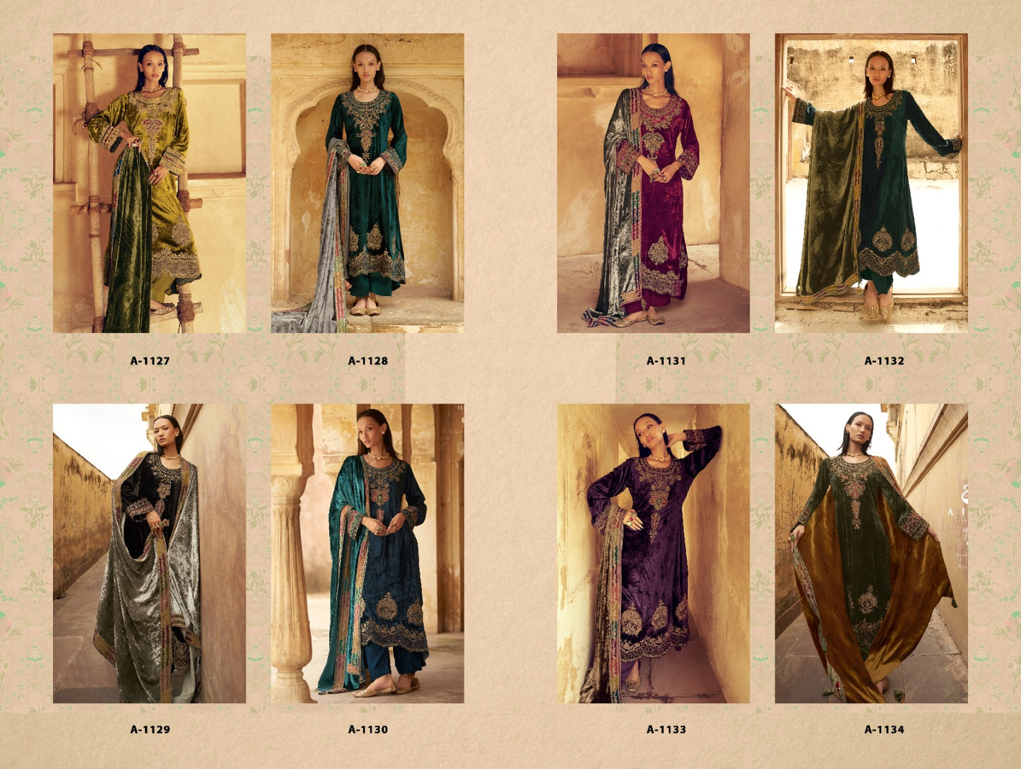 Senora Aiqa Velvet Suits Supplier