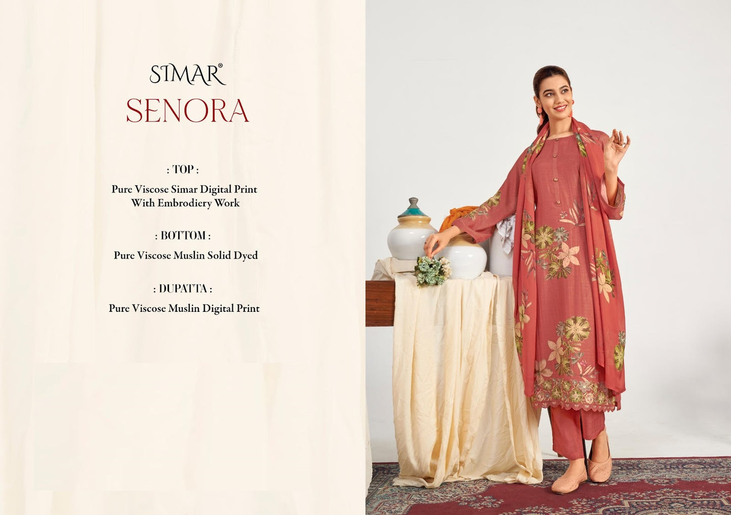 Senora Simar Pant Style Suits Wholesaler