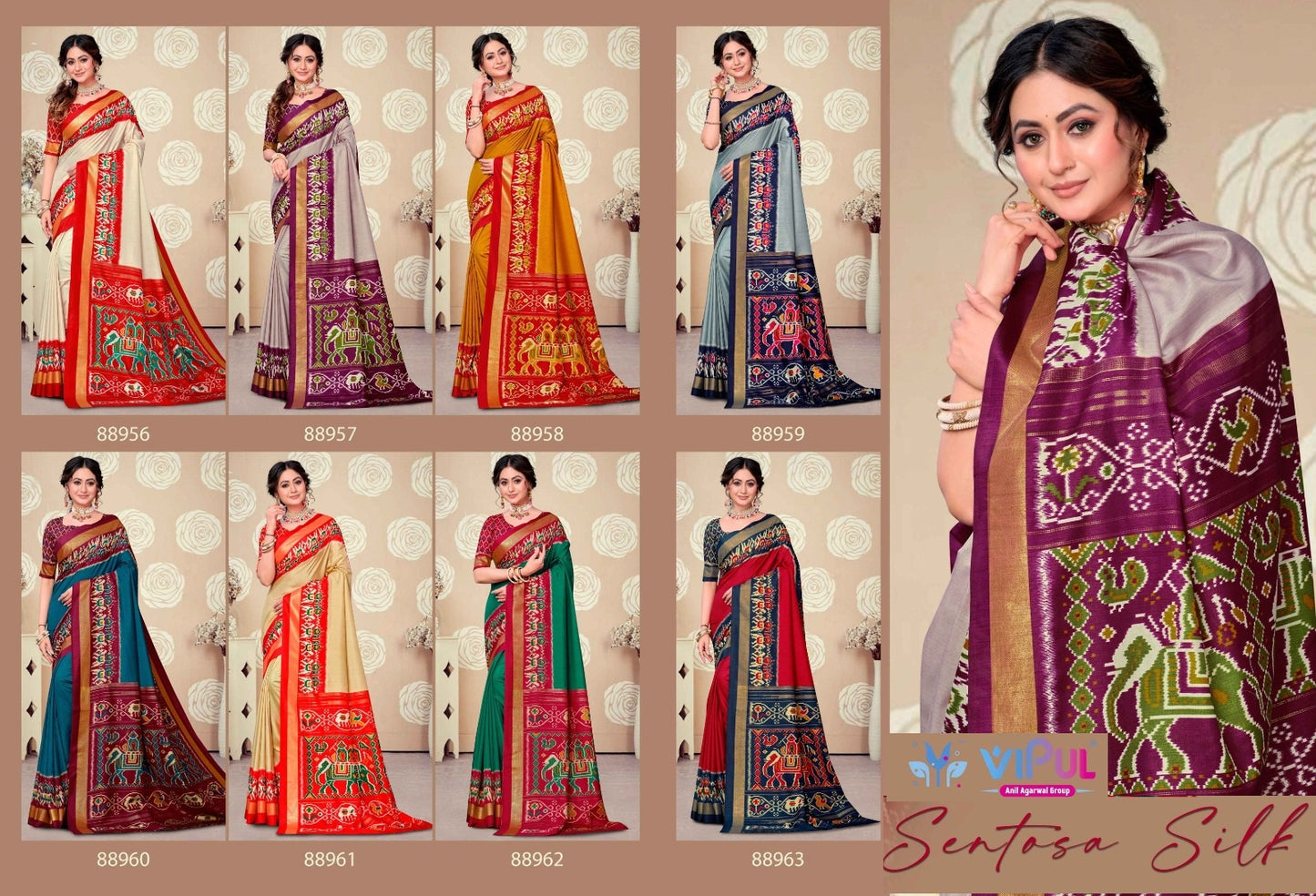 Sentosa Silk Vipul Sarees Manufacturer India