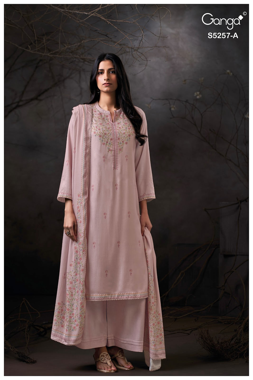 Seresa S5257 Ganga Wool Pashmina Suits Supplier Ahmedabad