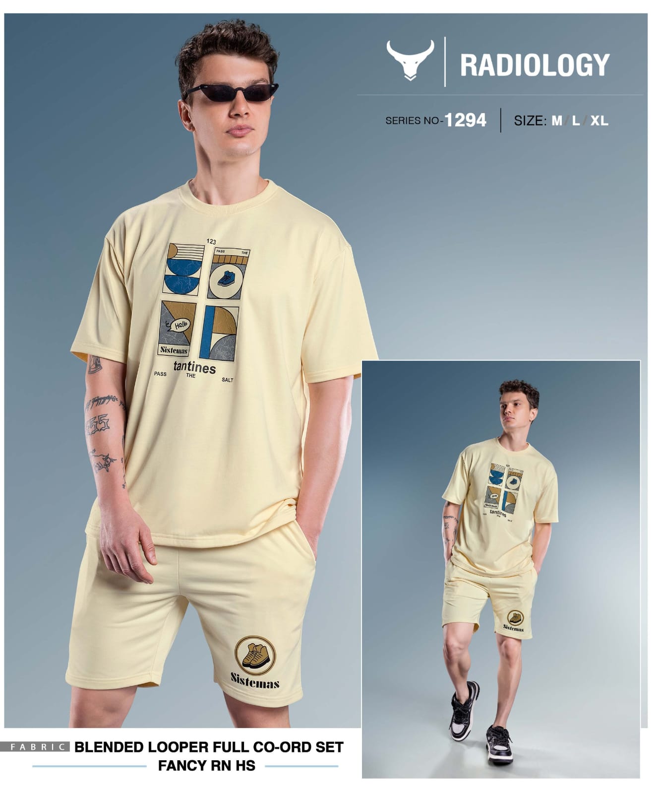 Series 1294 Radiology Looper Mens Co Ord Set Supplier Ahmedabad
