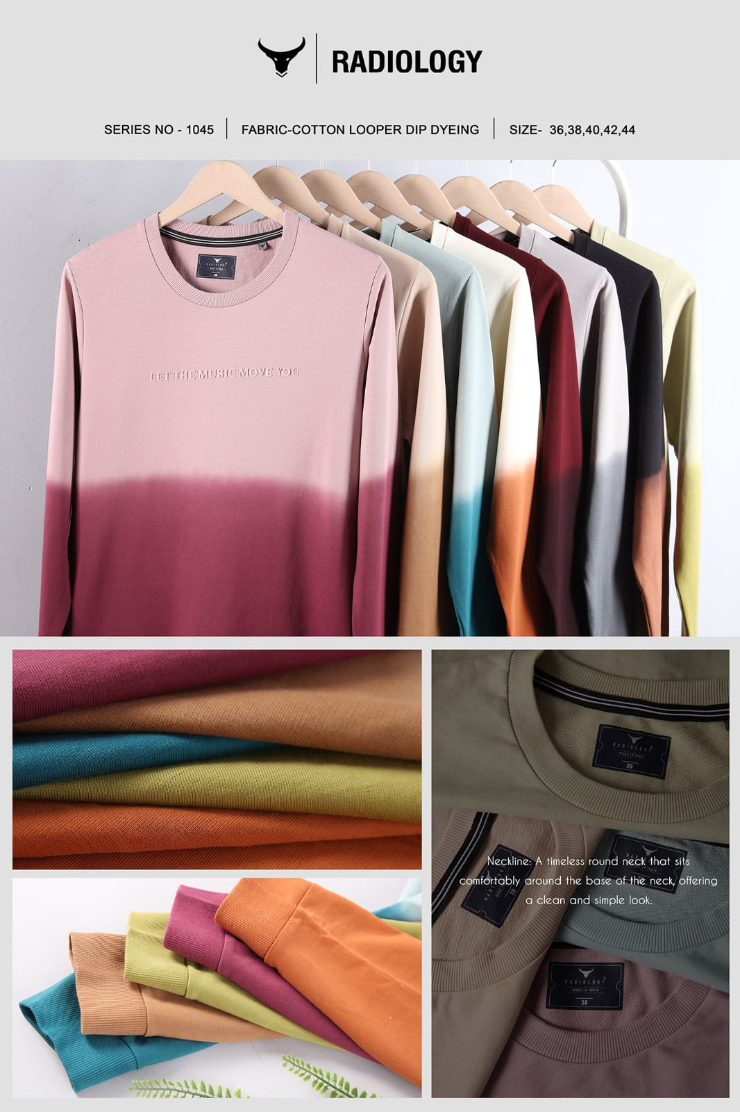 Series No 1045 Radiology Cotton Looper Mens Tshirts Wholesaler Gujarat