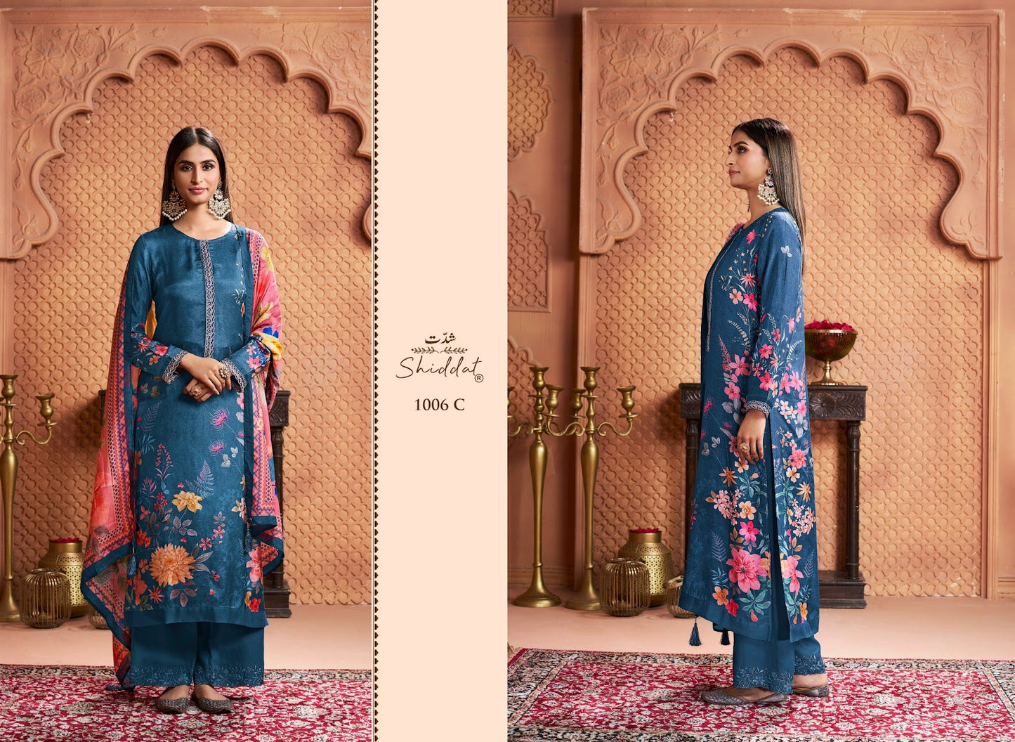 Serina 1006 Shiddat Muslin Pant Style Suits Supplier Gujarat