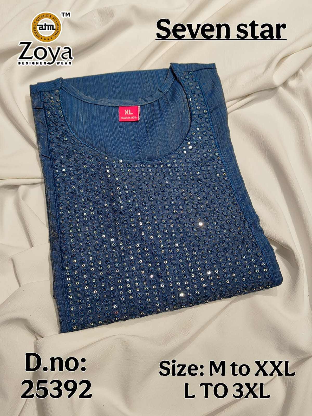 Seven Star Zoya Simmer Kurtis Wholesale Price