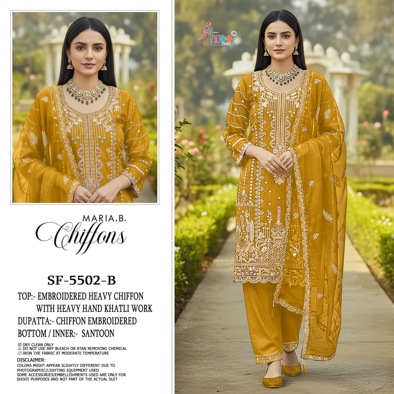 Sf 5502 Shree Fabs Chiffon Pakistani Salwar Suits Exporter