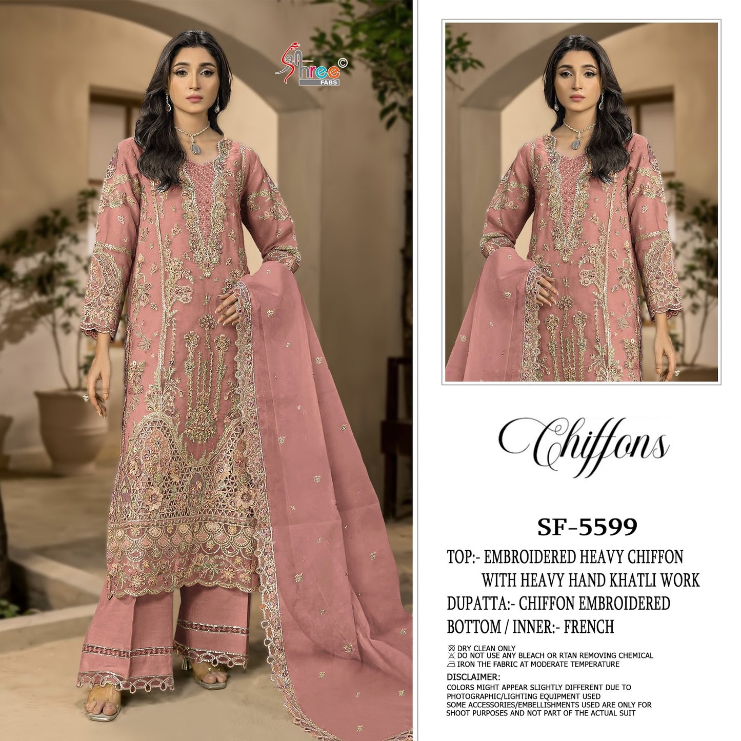 Sf 5599 Shree Fabs Chiffon Pakistani Salwar Suits Wholesaler Ahmedabad