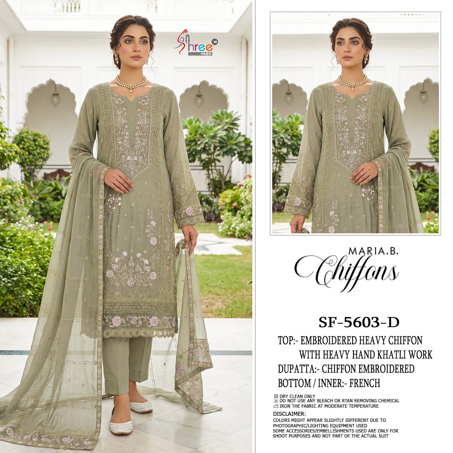 Sf 5603 Shree Fabs Chiffon Pakistani Salwar Suits Exporter