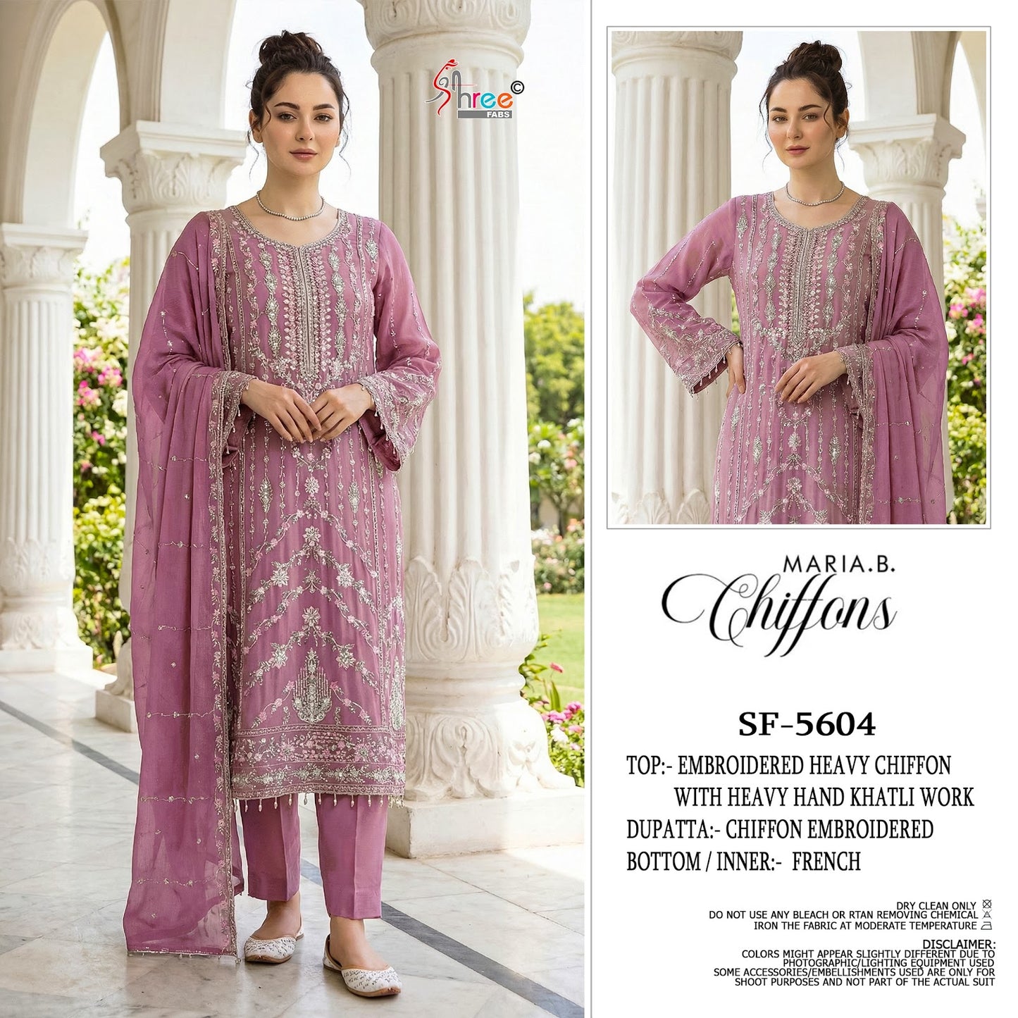 Sf 5604 Shree Fabs Chiffon Pakistani Salwar Suits Wholesale Rate