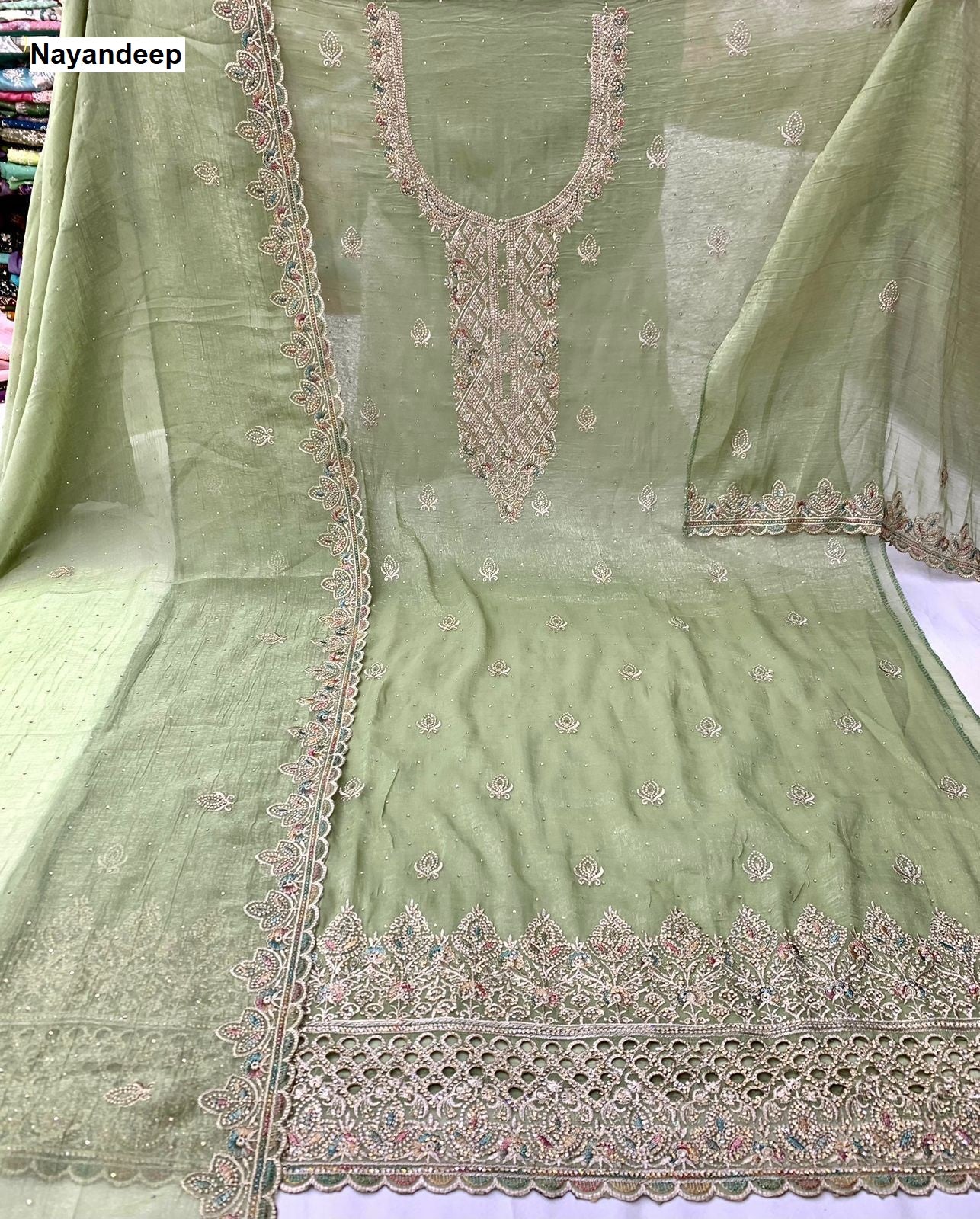 Shaarvi Nayandeep Silk Salwar Suits Exporter Gujarat
