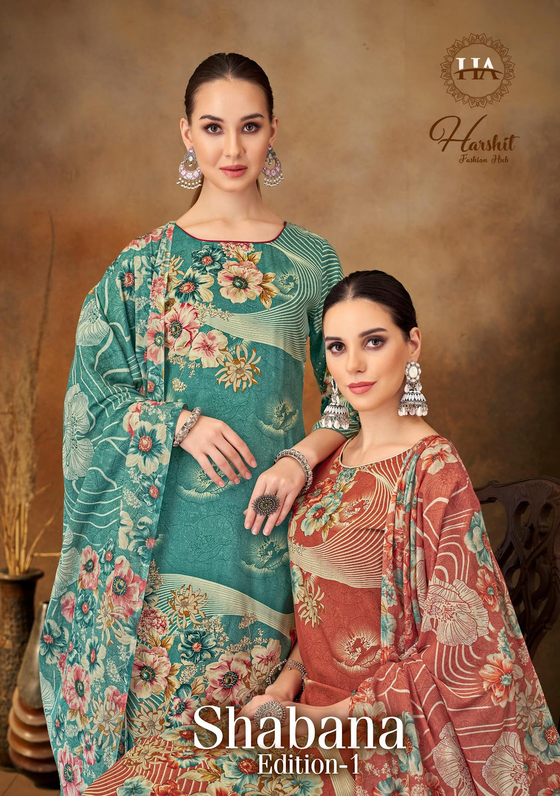 Shabana Edition 1 Harshit Fashion Viscose Rayon Karachi Salwar Suits Manufacturer India