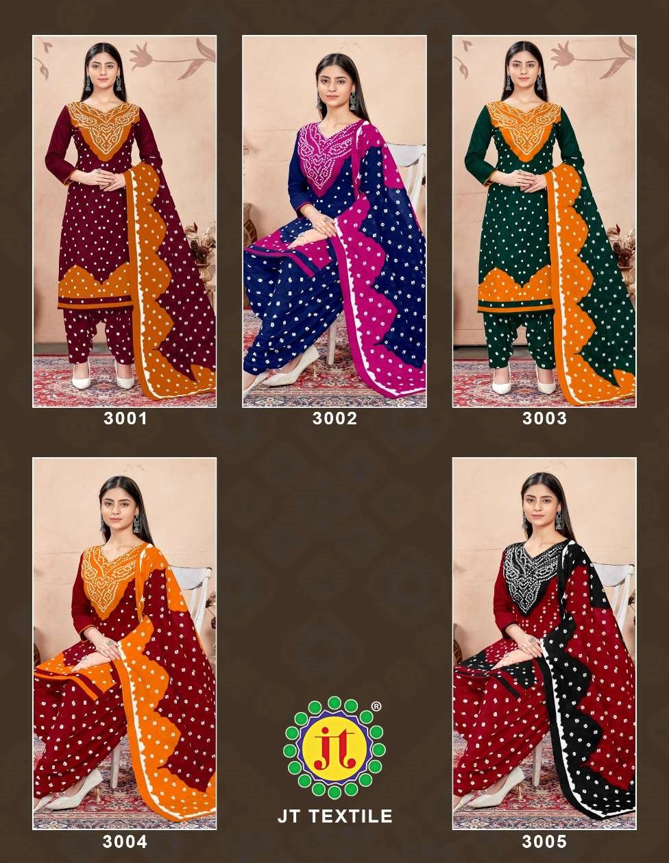 Shabana Vol 3 Jt Cotton Patiyala Style Suits Supplier