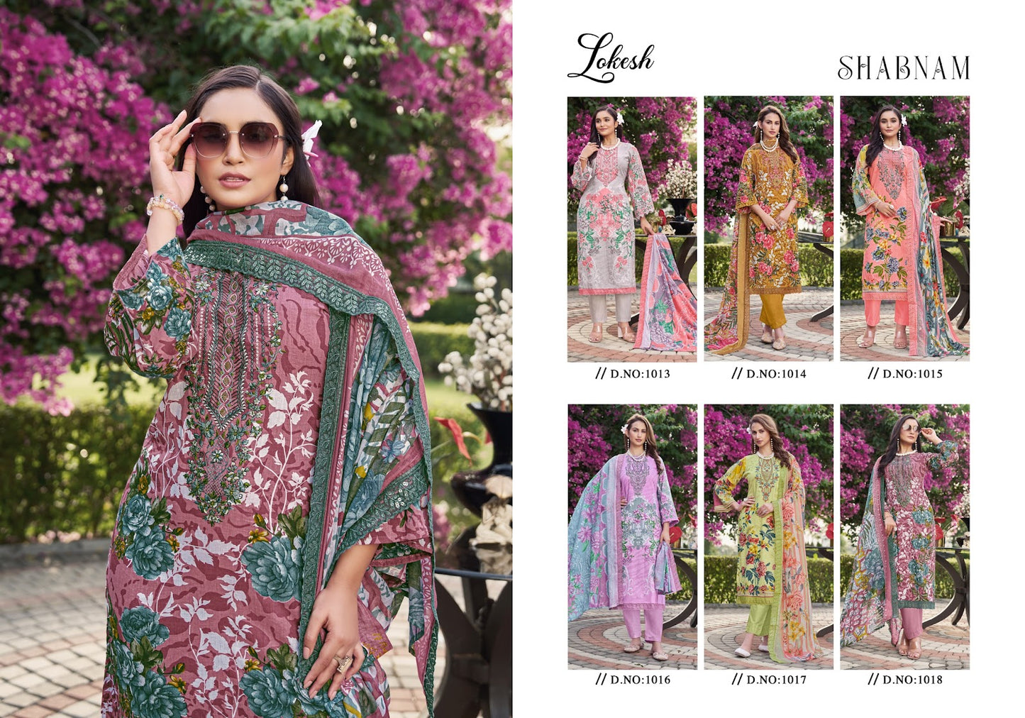 Shabnam Lokesh Cambric Cotton Karachi Salwar Suits Supplier India