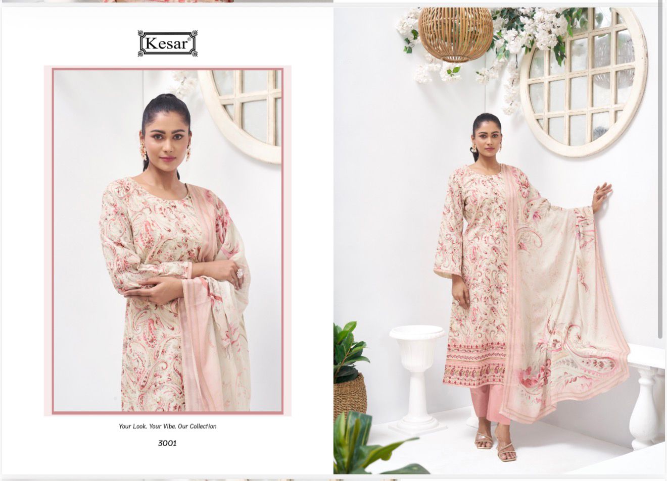 Shades Of Love 3 Kesar Lawn Karachi Salwar Suits Exporter Ahmedabad