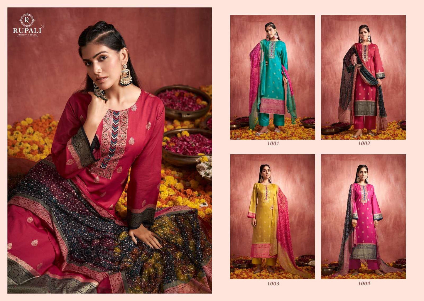 Shades Of Love Rupali Cotton Lawn Plazzo Style Suits Manufacturer India