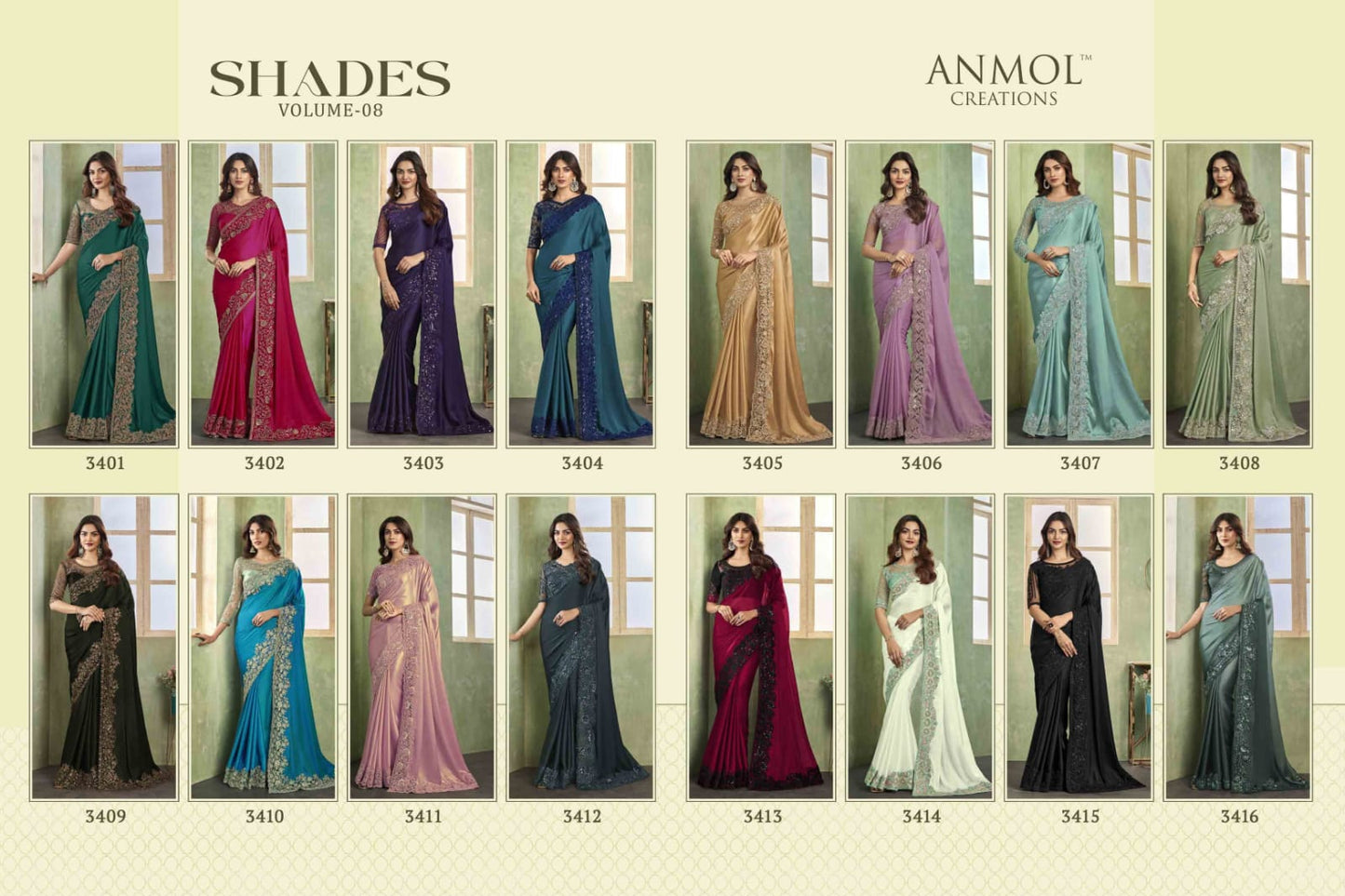Shades Vol 8 Anmol Creations Sarees