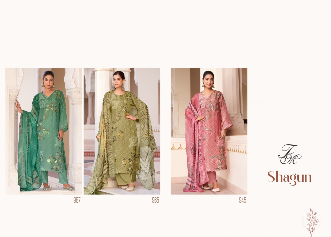 Shagun Tm Simmer Jacquard Plazzo Style Suits Wholesaler Ahmedabad