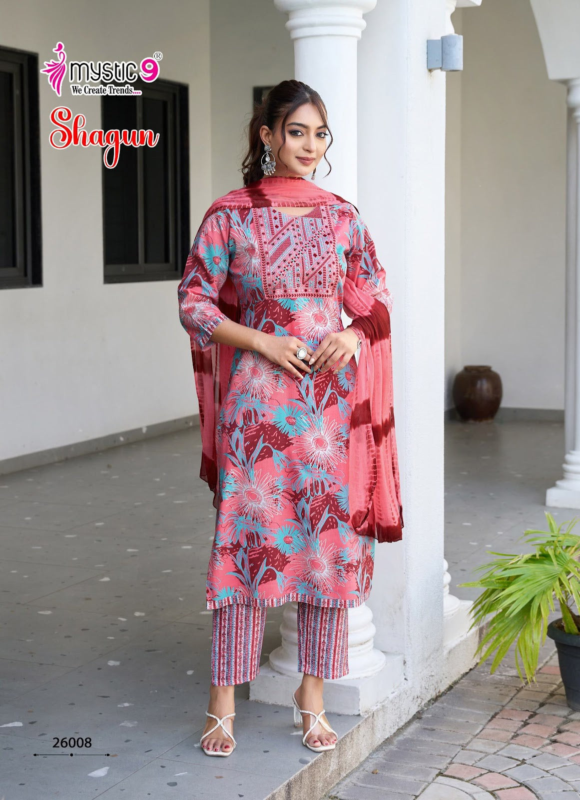 Shagun Vol 26 Mystic 9 Rayon Readymade Pant Style Suits Supplier Ahmedabad